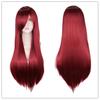 Bunte Lange Gerade Cosplay-Perücke 80cm Anime Party Rollenspiel-Perücke Hitzebeständige Faser für Damen