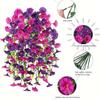 2pcs UV-Resistant Artificial Morning Glory & Eucalyptus Hanging Decor - Perfect for Home, Garden, Weddings | Versatile Outdoor