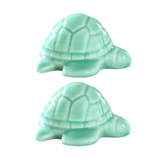 2 Pcs Turtle Toilet Bolt Caps Ceramic Sea Turtle Toilet Bolt Cover