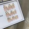 Pure Handmade Phototherapy Nail Art Sunset Sands Wear Nail Finished Cat Eye Nail Patches Show Whiteness and Temperament