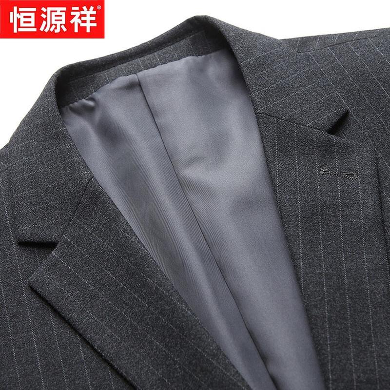 Hengyuanxiang Men's Plaid Business & Wedding Suit Set