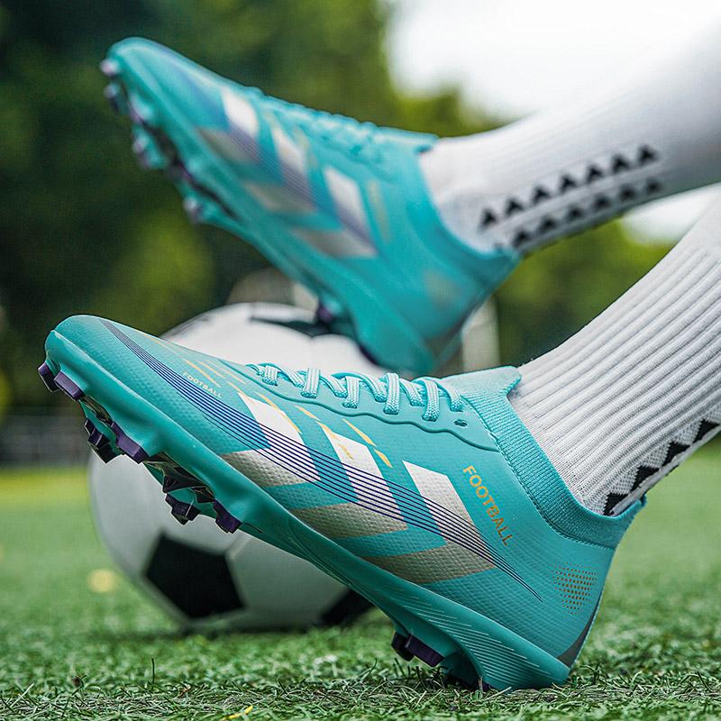 Męskie Wysokie Buty Piłkarskie FG Długie Kołki Buty Piłkarskie dla Dorosłych Lekkie Profesjonalne Treningowe