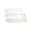 Metal Vintage Clear Golden Edge Holder Professional Business Card Organizer  Businessmen