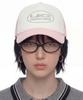 Eondeokeonteulol Summer Mesh Sunblock Logo Color Block Ball Cap Unisex Baseball Cap Uc Circle / Mesh Trucker B B / L Pink
