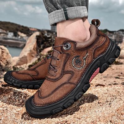 Men's Waterproof Hiking Shoes Travel Shoes Autumn Outdoor Non-slip Wear Sneakers Men Lace Up Trekking Climbing Sports Shoes Male