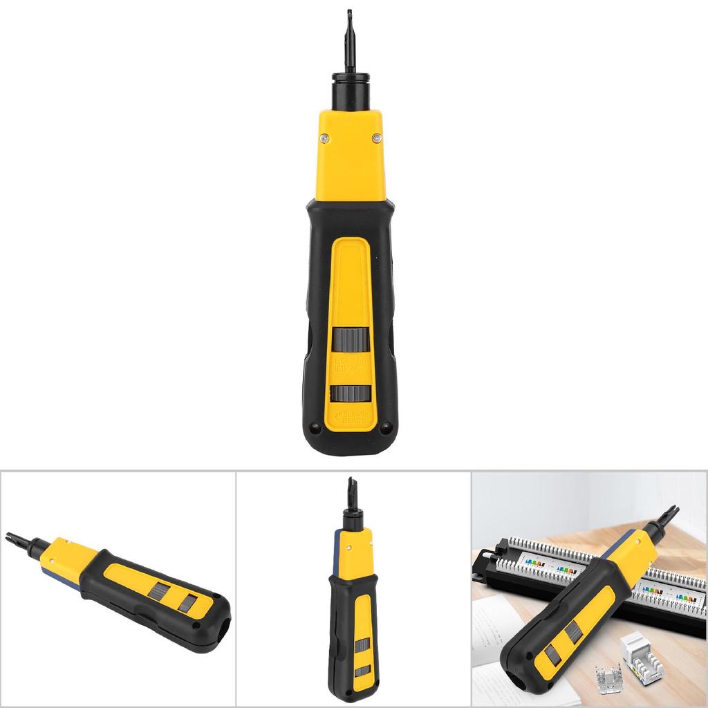 Punch Down Tool Steel Plastic Handle Wire Cutter Crimping Electrical Equipment Supplies