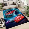 1pc Lightning McQueen and Earth Rug - Non-Slip, Machine Washable Polyester Carpet for Living Room, Bedroom, Bathroom & Laundry - Comfortable Home Deco
