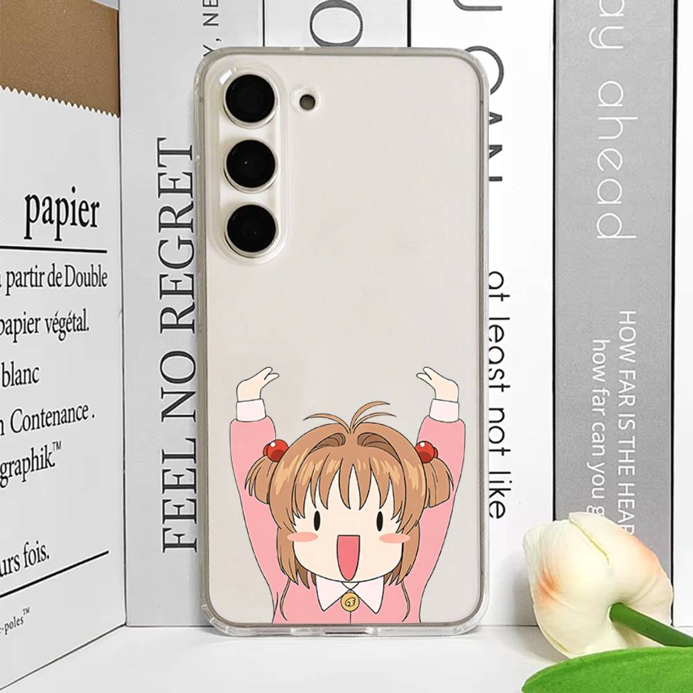 Cute C-Cardcaptor Sakura-s For Samsung Galaxy A52 A12 A51 S21 Edge S22ULTRA S23 S20LITE Plus Ultra Transparent Cover