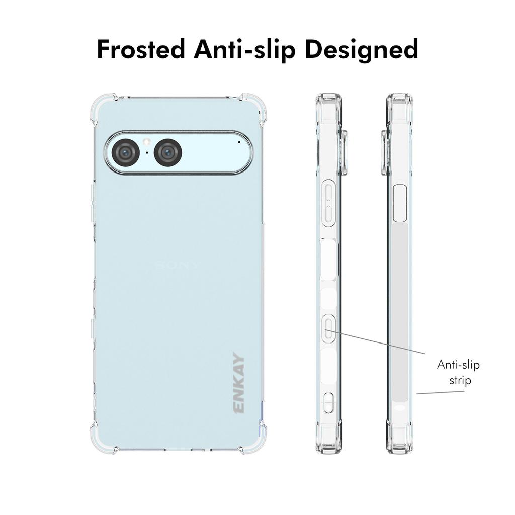 For Sony Xperia 10 VII Clear Phone Case ENKAY HAT PRINCE Shockproof Anti-slip TPU Cover