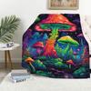 YucZiken Mushroom Throw Blanket Lightweight Fleece Home Decor for Living Room  Bedroom X Inches Machine Washable NoPilling Perfe
