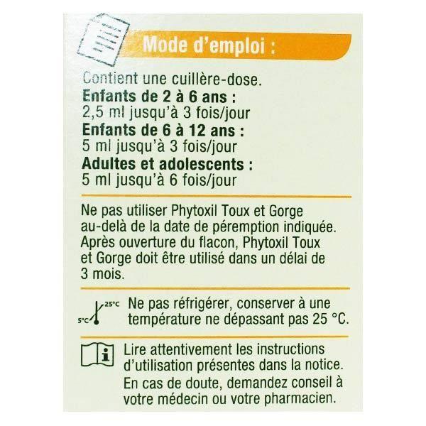Phytoxil Toux Et Gorge Sirop 100ml