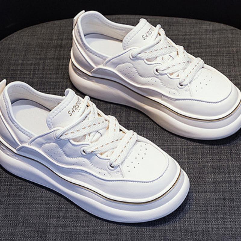Outdoor Running Shoes for Women Comfortable Breathable 2024new Thick Bottom Sneakers Fashion Simple Autumntime Casual Shoes