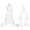 6pcs Trading Card Display Stand Sports Cards Rack Baseball Card Holder Trading Card Shelf Clear Mini Easel Stand for Baseball Trading Cards
