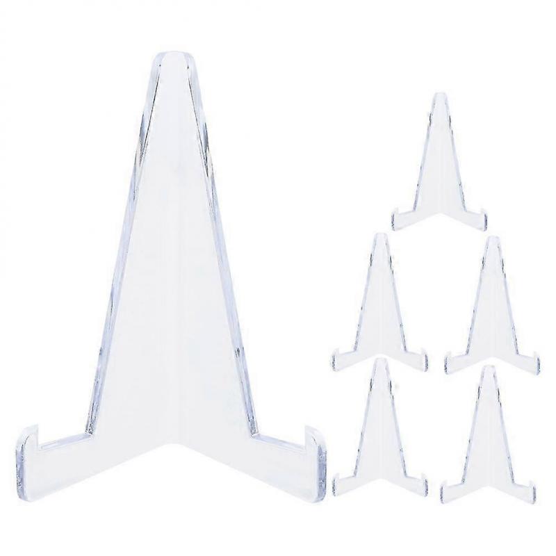 6pcs Trading Card Display Stand Sports Cards Rack Baseball Card Holder Trading Card Shelf Clear Mini Easel Stand for Baseball Trading Cards