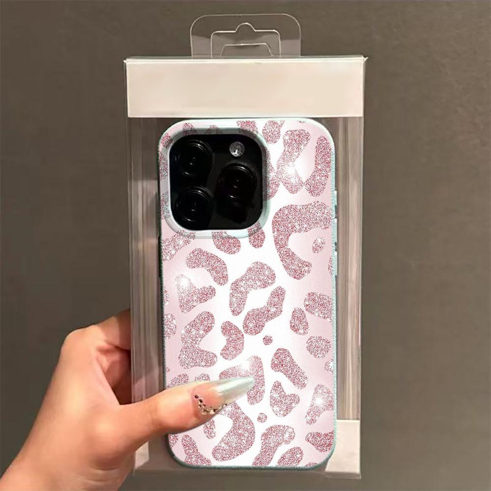 Purple Leopard Print Phone Case For IPhone 17 16e 16 15 14 13 12 Pro Max Anti Fall And Anti Slip Case