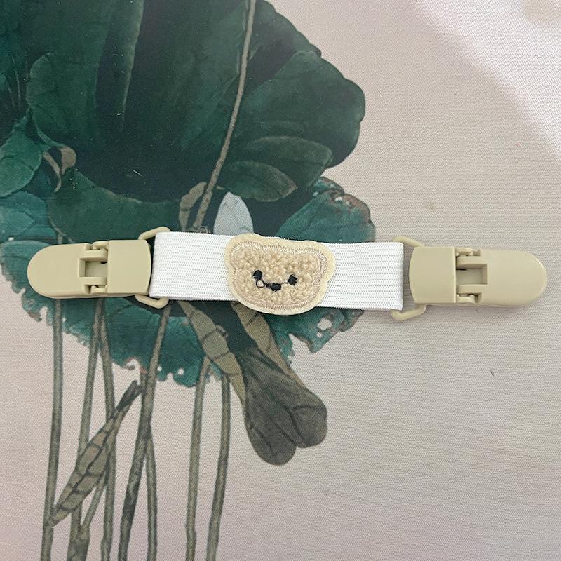 2Pcs Elastic Portable For Children Anti-Slip Hanging For Baby Pants Strap Clip Suspenders Clip Bear Strap Clip Shoulder Clip