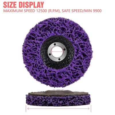 1 unidad de disco de coral de 100/115/125 mm, disco de tira de polietileno, disco de tira para amoladora, rueda abrasiva para eliminar pintura y óxido, limpieza para amoladora angular
