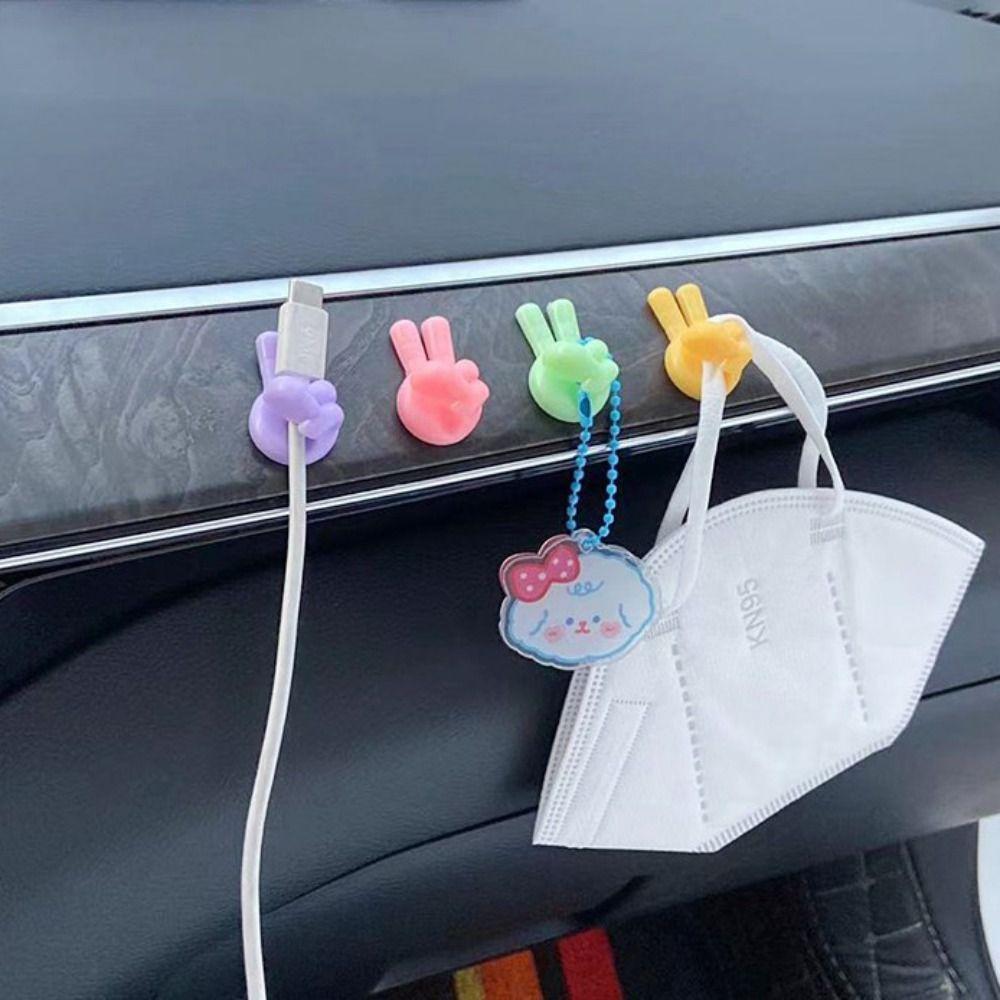 Thumb Creative Thumb Cable Organizer PVC Desktop Tidy Data Cable Clips  Home Office