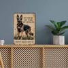 Rustic German Shepherd Guard Sign - 8x12in Aluminum, Yard Home Man Cave Decor, Pet Lover Gift
