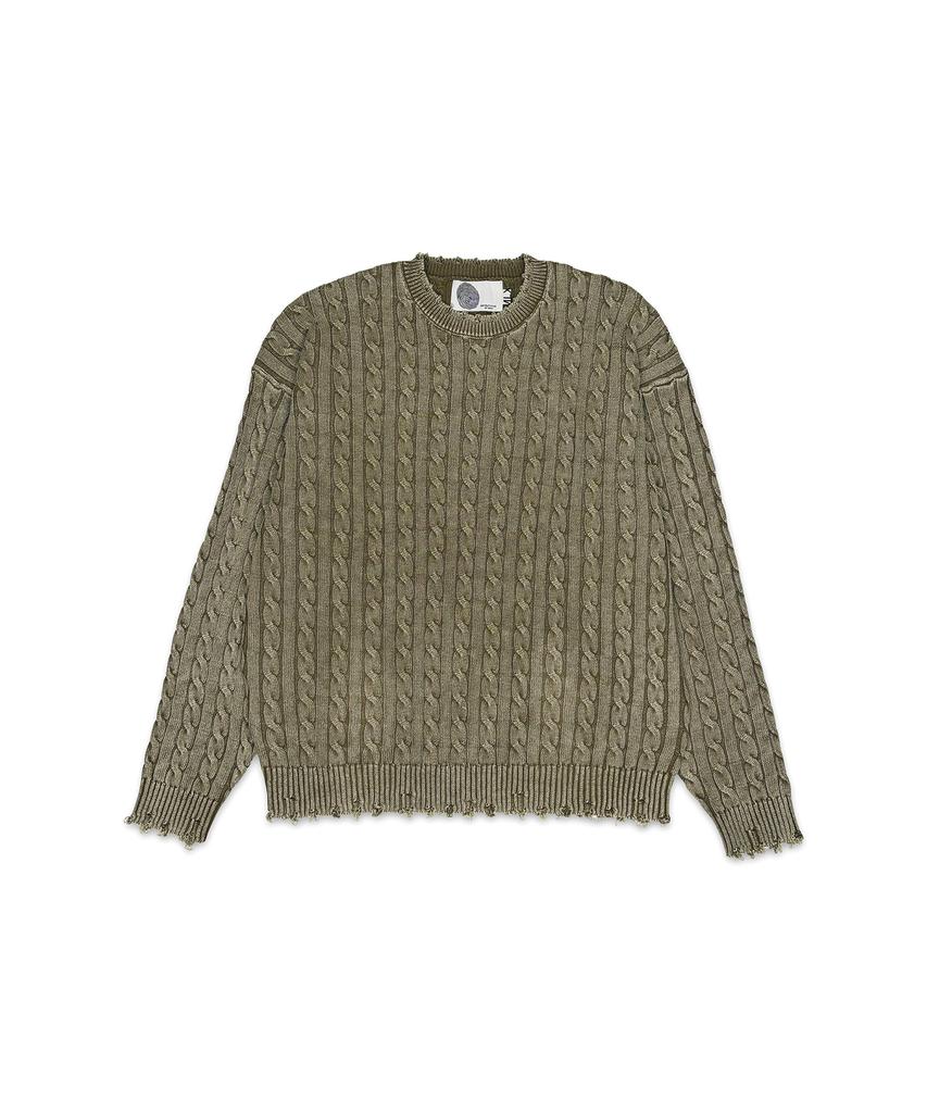 Aejyuttingkeumamaindeu Washed Memory Knit_Khaki