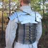 Rzymski żołnierz wojskowy Lorica Segmentate Body Armor 20g stal rustykalny wystrój domu prezenty