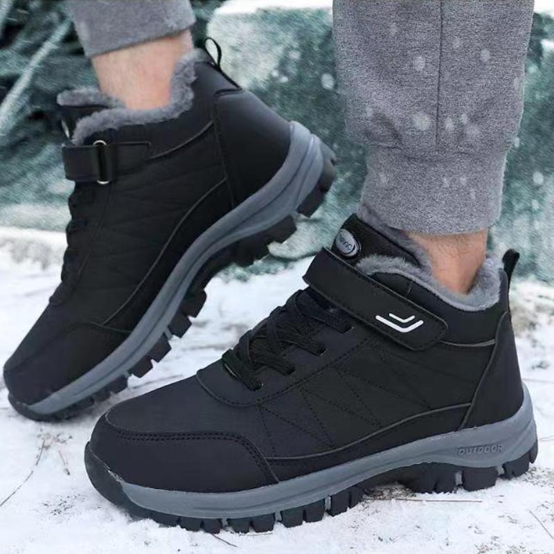 Autumn Winter Fashion New Collection with Velvet Warm Soft Bottom Elderly Boots Anti Slip Lightweight Dad's Walking Snow Boots