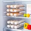 Transparent Automatic Rolling Egg Box Refrigerator Egg Dispenser Egg Rack Holder Basket Container Storage Organizer For Kitchen