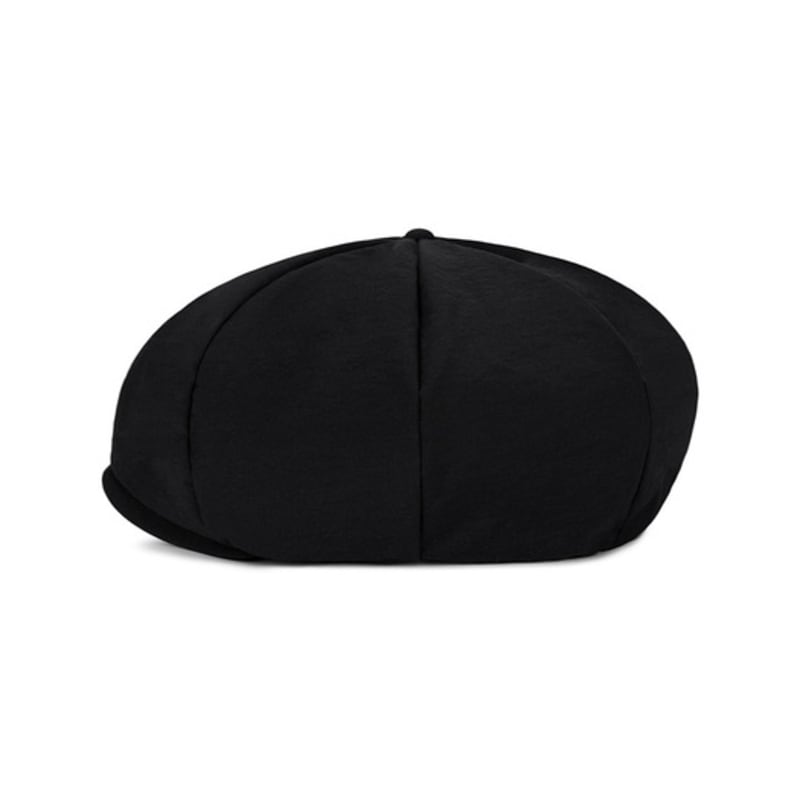 VARZAR VA Curved Logo Easy Fit Newsboy Cap Black
