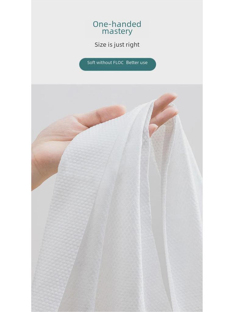 XL Disposable Pure Cotton Face Cleansing Towels - Thickened, Soft, Salon-Quality
