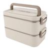 2 Tier Stackable   Box 304 Stainless Steel Insulated Lunch Containers Lkproof Compartment Portable Food Container for School