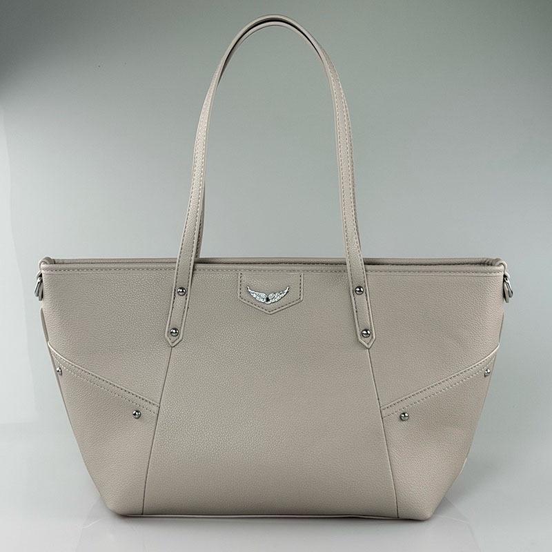 ZV Cross-Wing Large Capacity Women's Tote Handbag - Simple, Versatile Commuter Shoulder Bag