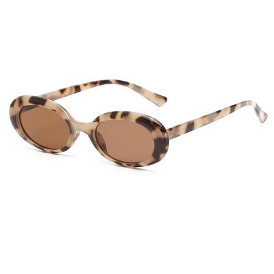 Trend Oval Retro Small Frame Sunglasses Sunglasses Women Candy Colored Glasses Men