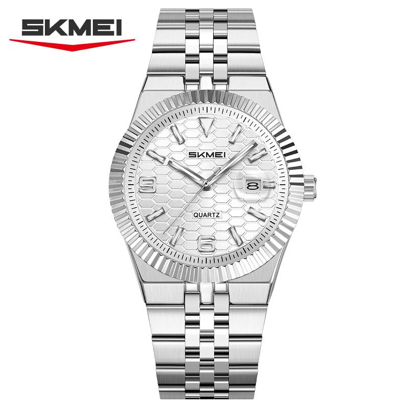 SKMEI 2656 Date Male Original Men's Watch Waterproof Stainless Steel Luxury Clock Relogios Masculino Quartz Men's Watches