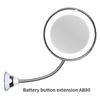 Wall Mirror Folding Arm Extend Bathroom Mirror Without Drill Swivel Bathroom Mirror Suction Arm Double Side Cosmetic Makeup 10X