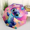 Stitch,Lilo_and_Stitch Automatic Folding Umbrella - Simple 8-Rib Design, Bright Cartoon Pattern, Durable Iron Frame, Suitable For Travel, Ou