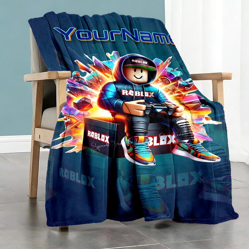 Roblox 397 Personalized Name Blanket Multi-purpose Personalized Blanket Durable Comfort for Bed Living Room Livingroom Office Ideal for All Seasons
