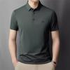 Summer New T-shirt Men's Business Casual Polo Shirt Short Sleeve Solid Color Polo Collar Versatile Young and Middle-Aged Temperament Top
