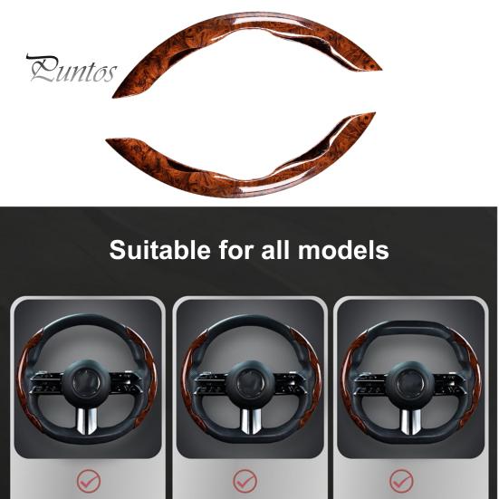 1 Pair Durable Super-thin Breathable Steering Wheel Protector Anti-skid Steering Wheel Cover Automobile Accessories