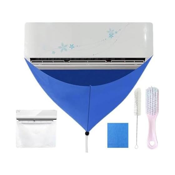Air Conditioner Cleaning Cover Cleaning Cleaning Cover Reusable 6 Piece Set Vinyl Air Conditioner Cleaning Goods Kit Air Outlet