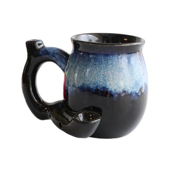 Unique Glaze Ceramic Mug Wake And Bake Coffee Pot Shaped Handle Novelty Gifts Cup with Ergonomic