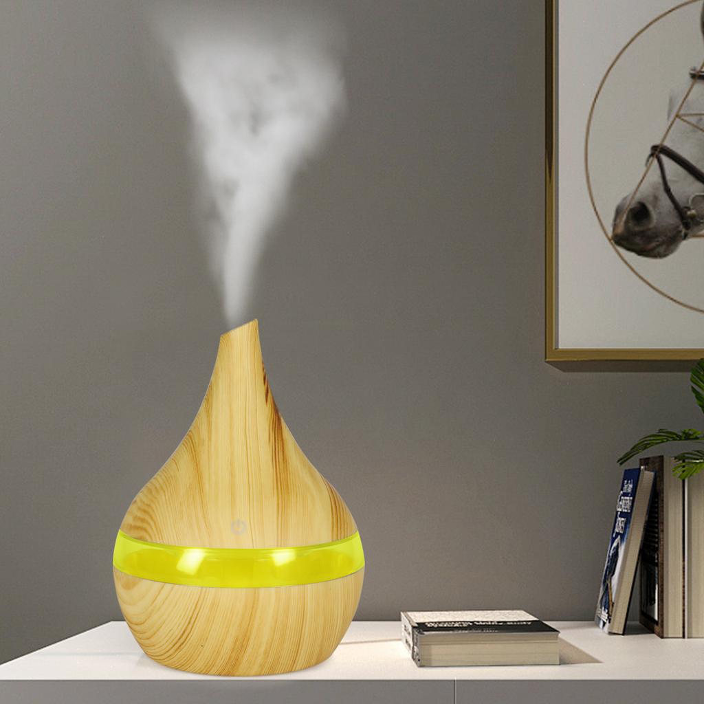 Air Humidifier Mini Ultrasonic USB Essential Oil Diffuser Purifier Aroma Anion 300ML Mist Maker for Home Car with LED Night Lamp