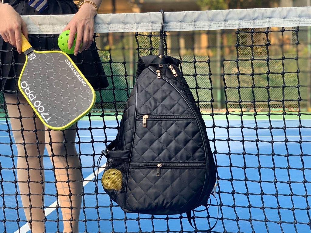 2025 Portable Sports Bag for Badminton, Tennis & Pickleball - Fits 2 Rackets, Handheld, Large-Capacity, Down Cotton