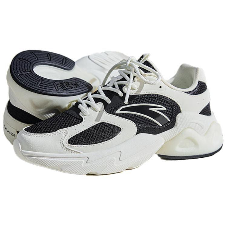 Anta Millennium Abrasion Resistant Abrasion Resistant Low top Chunky Sneakers Women's Black White 122328892-1
