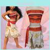 Costum Încântător de Prințesă Moana Pentru Copii și Adulți cu Design Fără Mâneci