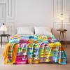 Alphabet Learning Chart Design Blanket Flannel blanket for bedroom, living room, sofa, and nap sofas.