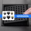 Stainless Steel Floor Drain Replacement Square Shower Floor Drain Flange Stainless Steel Hair Strainer Removable Grid