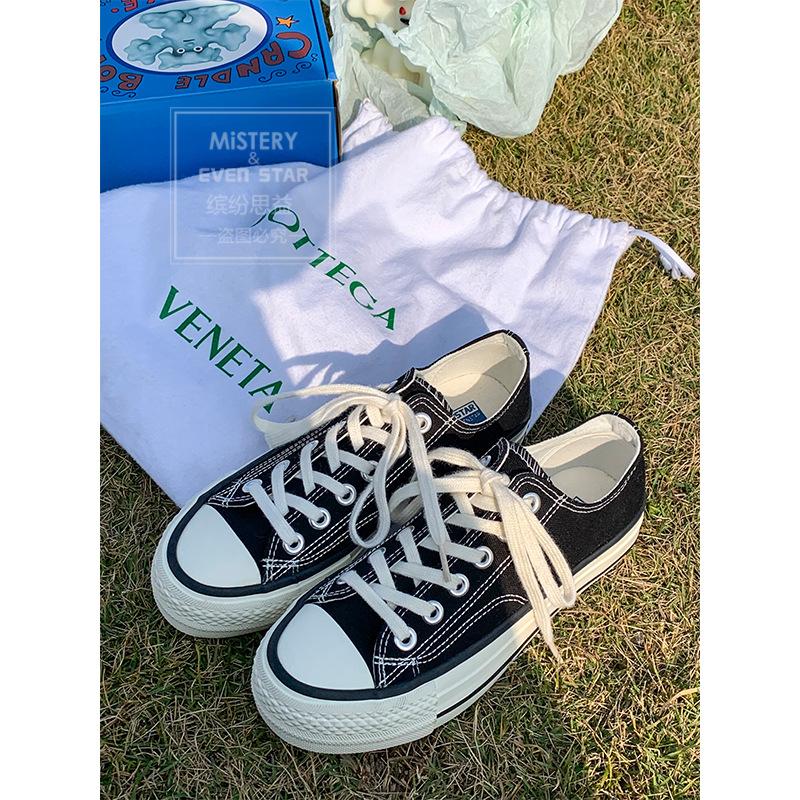 

Платформенные парусиновые туфли, туфли-маффины для школьницы 5615 40 чёрный