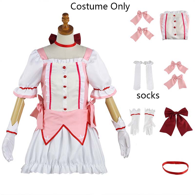 Cosplay Anime Magical Girl Kaname Madoka Cosplay Costume Bow Arrow Magica Kaname Dress Kaname Madoka Outfits For Comic Con