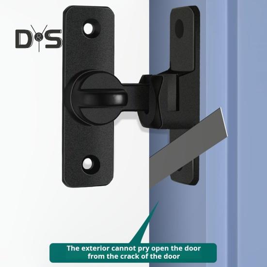 Barn Door Lock Simple Installation Anti-Theft Heavy Duty Bar Gate Latches Safety Slide Door Lock for Bathroom Garden
