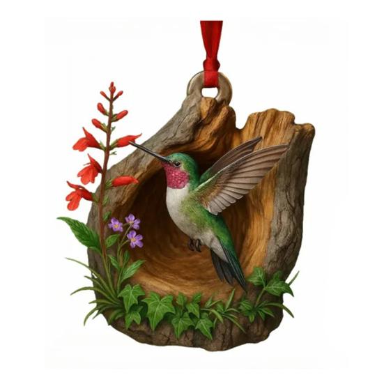 Ptačí adventní kalendář 2025 Odpočítávací krabička na 24 dní Realistické ptačí ozdoby Vánoční stromeček Sváteční dárek pro milovníky ptáků